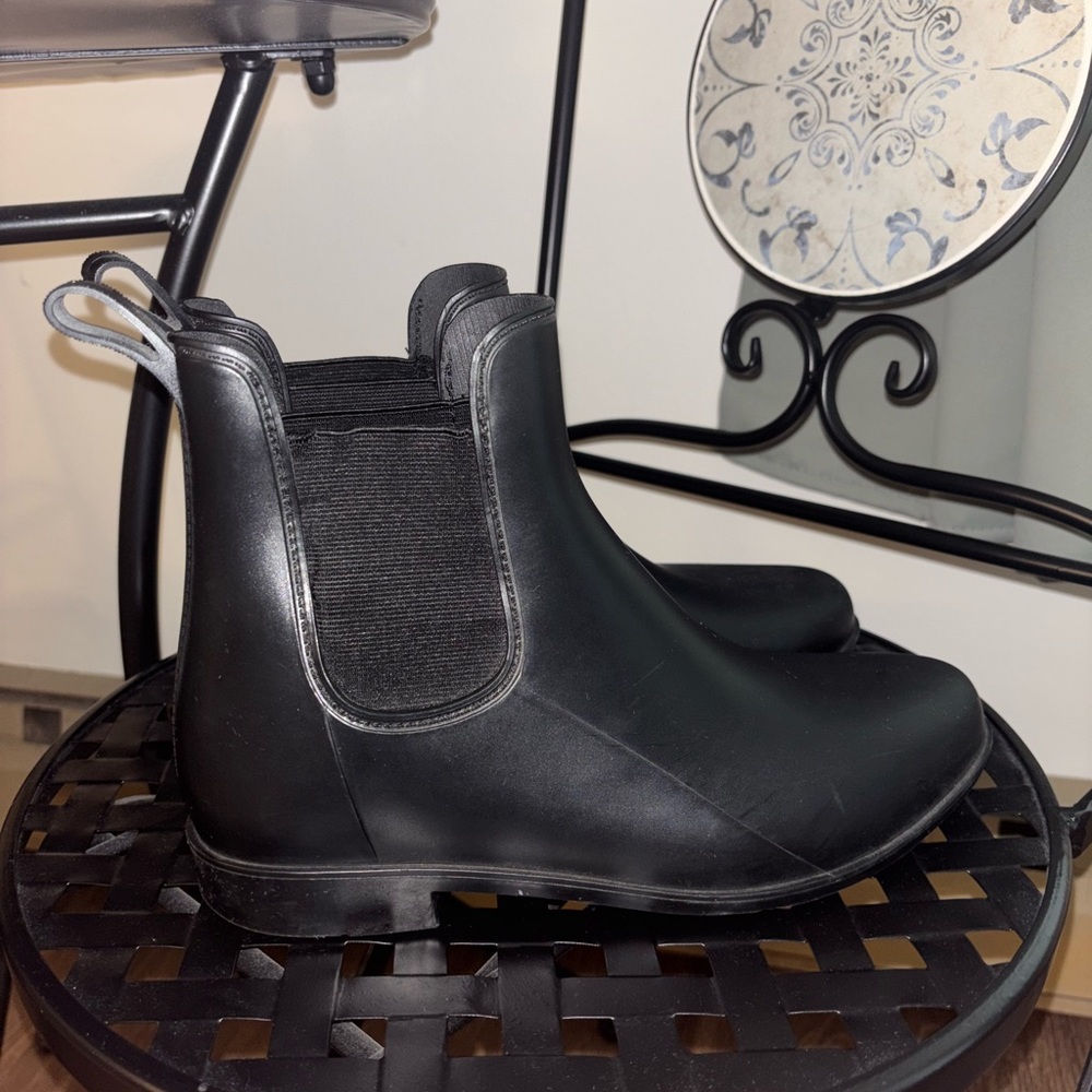 Target- A New Day Chelsea Black Ankle Rain Boots